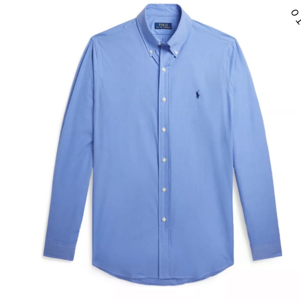 Ralph Lauren Men's Light Blue Button Down Shirt